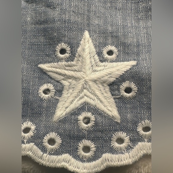 Girl’s Blue Denim Dress with Stars  Kids Sizes USA 4th of July - Picture 6 of 10